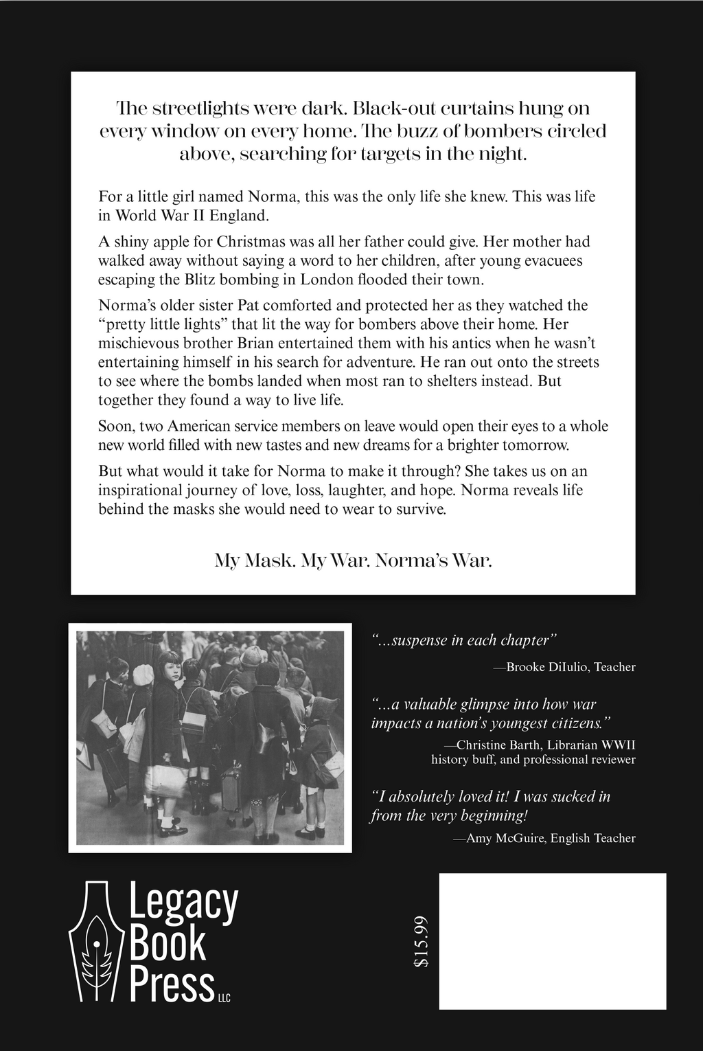 My Mask. My War. A WW2 Memoir as told to Gary Metivier (free shipping)